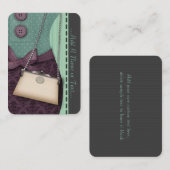 Cute Boutique Retro Outfit and Handbag Visitekaartje (Voorkant / Achterkant)