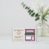 Cute Boutique Storefront Visitekaartje (Staand voorkant)