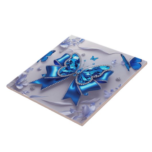 Cute bow Ceramic Tile Tegeltje (Zijkant)