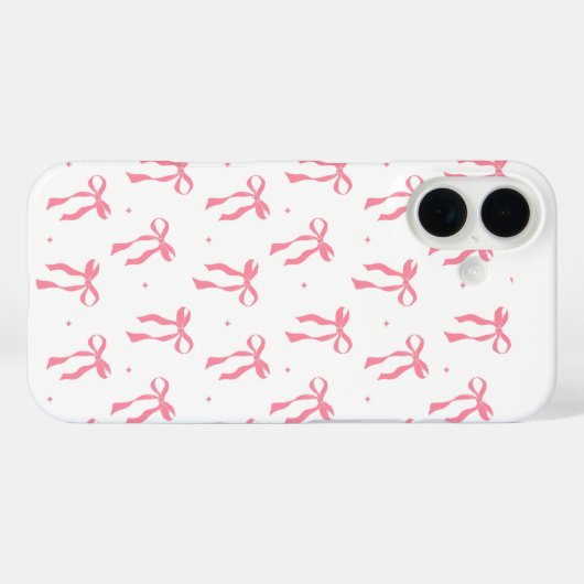 cute bow phone case for girls (Achterkant (horizontaal))
