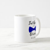 Cute Bow Stropdas Vader van de Bride Personalized Koffiemok (Voorkant rechts)