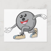 Cute Bowling Ball Player Briefkaart (Voorkant)