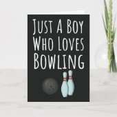 Cute Bowling Cards For Baby Boys Kids Bowler Child Kaart (Voorkant)