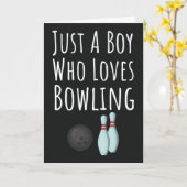 Cute Bowling Cards For Baby Boys Kids Bowler Child Kaart (Gele Bloem)
