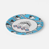 Cute Bowling party paper bord (Gekanteld)
