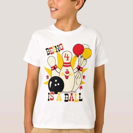 Cute Bowling Pin Birthday Shirt (Voorkant)