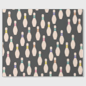 Cute Bowling Pins-opvulpapier Cadeaupapier (Vlak)