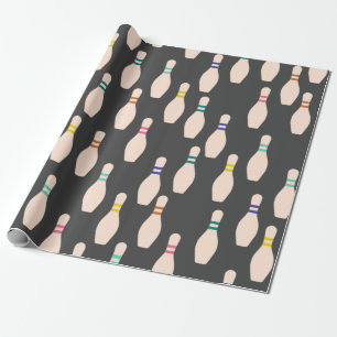 Cute Bowling Pins-opvulpapier Cadeaupapier