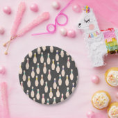 Cute Bowling Pins Paper Plates Papieren Bordje (Feest)