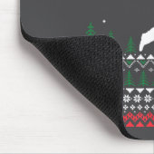 Cute Bowling Player Santa Claus Hat Ugly Christmas Muismat (Hoek)