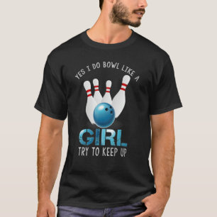 Cute Bowling voor vrouwen Bowler Spare me Ladie T-shirt