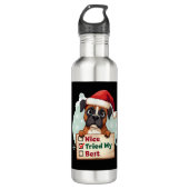 Cute Boxer dog Dog Christmas Nice Tried my Best  ( Waterfles (Voorkant)