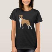 Cute Boxer Dog  Dog T-shirt (Voorkant)