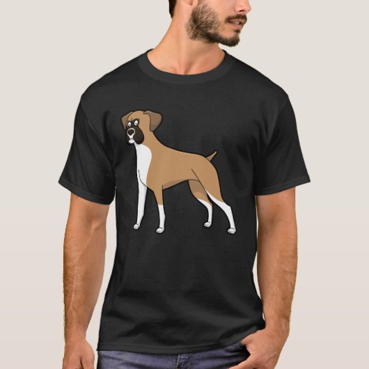 Cute Boxer Dog Dog T-shirt (Voorkant)