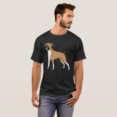 Cute Boxer Dog Dog T-shirt (Voorkant volledig)