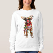 Cute Boxer Dog Funny kerstfeestcadeaus Trui (Voorkant)