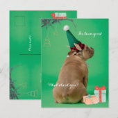 Cute Boxer Dog Kerstmis Ik ben goed Briefkaart gew (Voorkant / Achterkant)