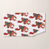 Cute Boxer Dog met Reindeer Antlers Kerstmis Handdoek (Handdoek)