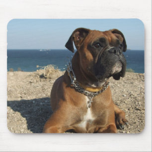 Cute Boxer Dog Muismat