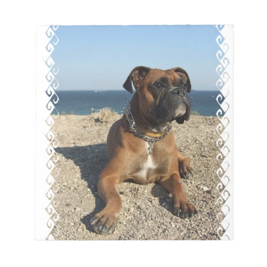 Cute Boxer Dog Notitieblok (Voorkant)