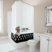 Cute Boxer Dog Shower Curtain Douchegordijn (In situ)