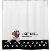 Cute Boxer Dog Shower Curtain Douchegordijn (Voorkant)