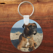 Cute Boxer Dog Sleutelhanger (Voorkant)