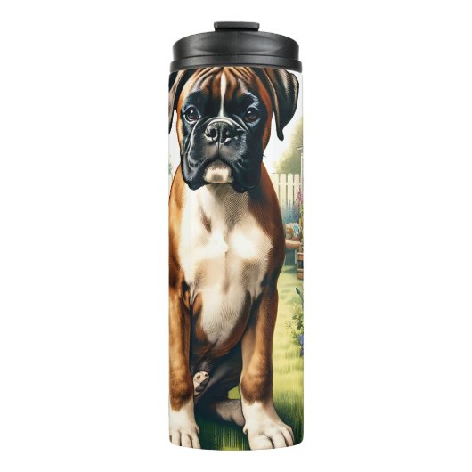 Cute Boxer Dog Thermosbeker (Voorkant)