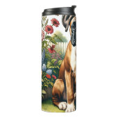 Cute Boxer Dog Thermosbeker (Gedraaid links)