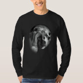 cute Boxer Dog with Moon Boxer Dog   T-shirt (Voorkant)