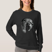 cute Boxer Dog with Moon Boxer Dog   T-shirt (Voorkant)