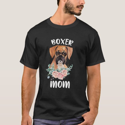 Cute Boxer Gifts Boxer Ma Hondenliefhebber Waterve T-shirt (Voorkant)