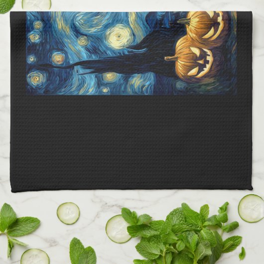 Cute Boxer Halloween Jack O Lantern Pumpkin Face S Theedoek (Gevouwen)