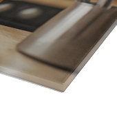 Cute Boxer Personalized Glass Snijplank (Hoek)