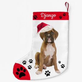 Cute Boxer Puppy Kerstmis Stockings - Boxer Dog Kleine Kerstsok