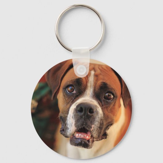 Cute Boxer Sleutelhanger (Voorkant)