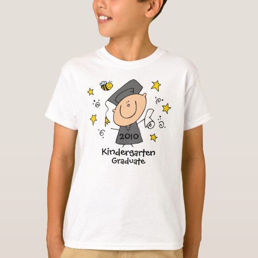 Cute Boy Afstudeerder Custom T-shirt (Voorkant)