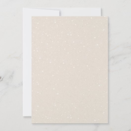 Cute boy angel baptisme-uitnodiging kaart (Achterkant)