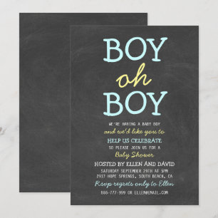 Cute Boy Baby Shower-uitvindingen Kaart