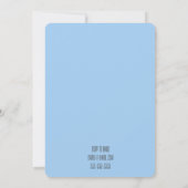 Cute Boy Baby shower Zoo Animal Invitation Kaart (Achterkant)