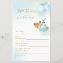 Cute Boy Beer Balloons Goed wenst Baby shower