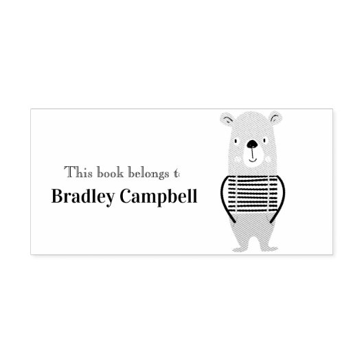 Cute Boy Beer Personalized Book behoort tot Rubber Rubberstempel (Afrduk)
