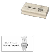 Cute Boy Beer Personalized Book behoort tot Rubber Rubberstempel (Gestempeld)
