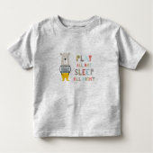 Cute Boy Beer Play de hele dag Kinder Shirts (Voorkant)
