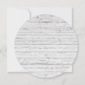 Cute Boy Bow Stropdas Rustic Wood Baby shower Kaart (Achterkant)