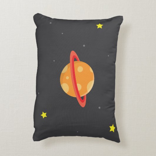 Cute Boy Buitenspace Rocket Kinder Bedroom Decor Accent Kussen (Achterkant (Verticaal))