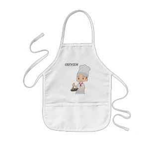 Cute Boy Chef Kinder Schort