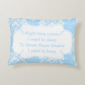 Cute Boy Child Praying and Poem Accent Kussen (Achterkant)