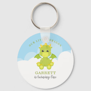 Cute Boy Dragon 1st Birthday Sleutelhanger