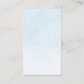 Cute Boy Elephant Baby shower Diaper Raffle Informatiekaartje (Achterkant)